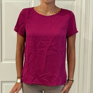 Theory Fuchsia Blouse